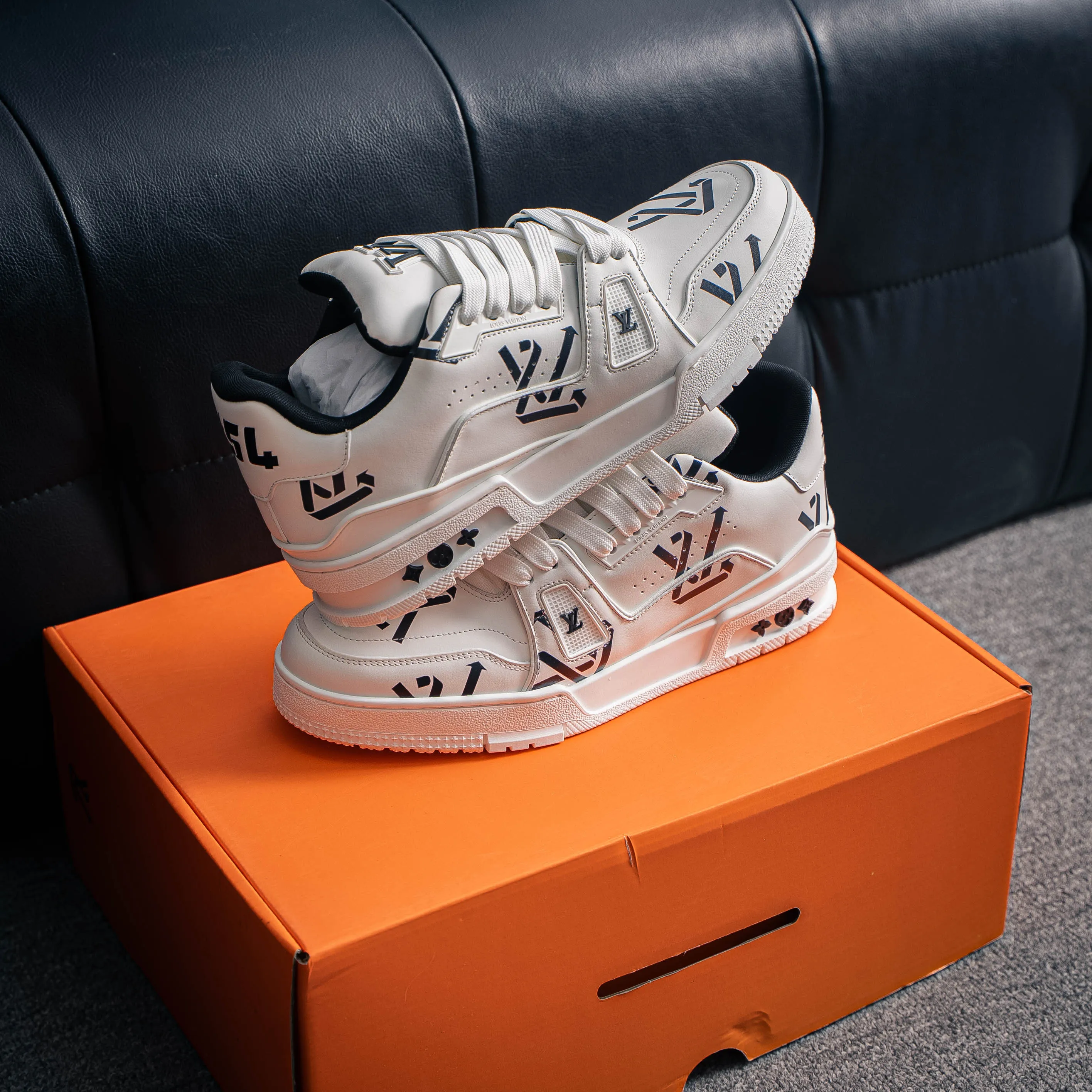 【VL 】 LOUIS VUITTON LV Trainer ✦ Cowhide Leather Monogram ，Retro ✦ #